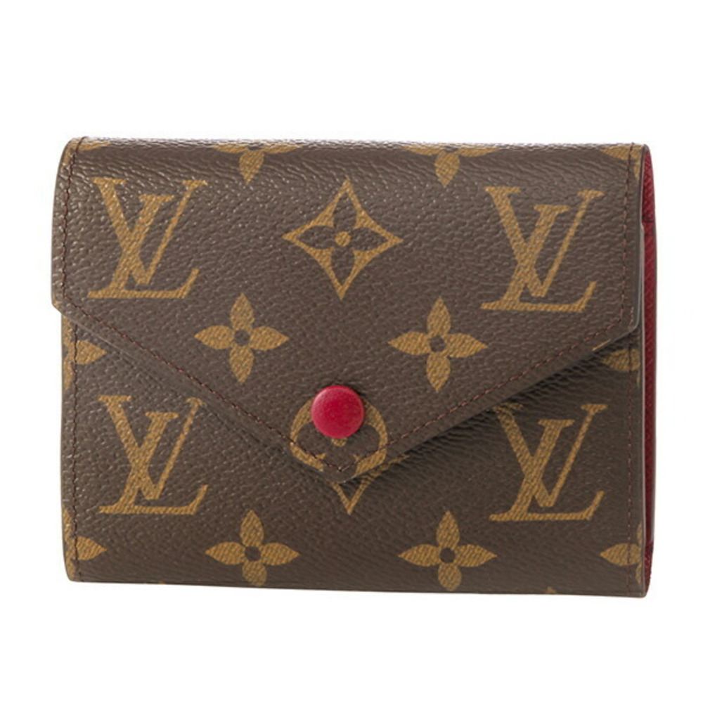 Louis Vuitton Monogram Victorine Bi fold Wallet Brown